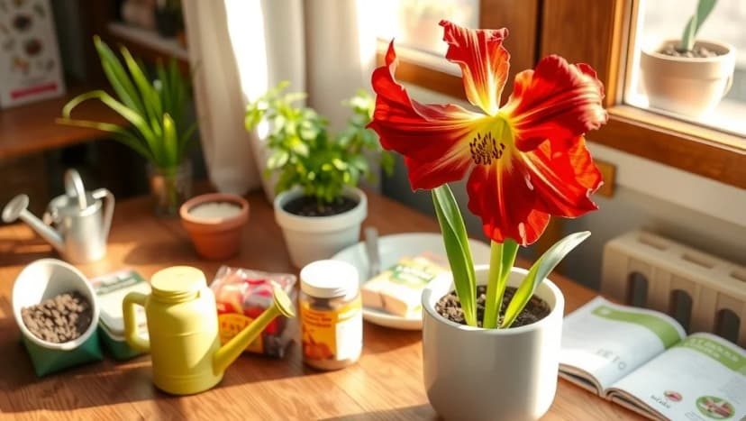 Så får du amaryllis att blomma till jul