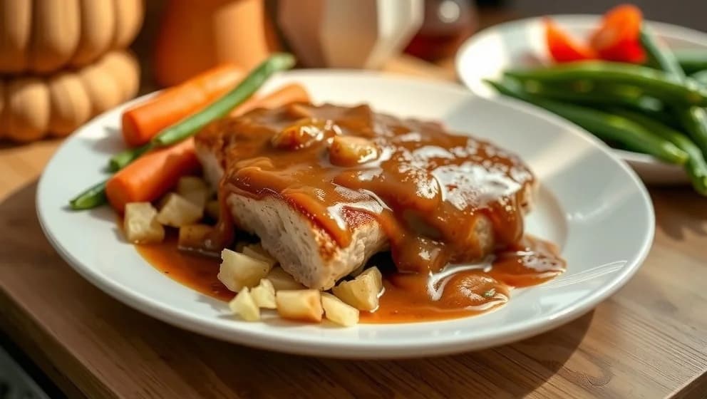 Kalkonfilé i ugn med mammas underbara sås